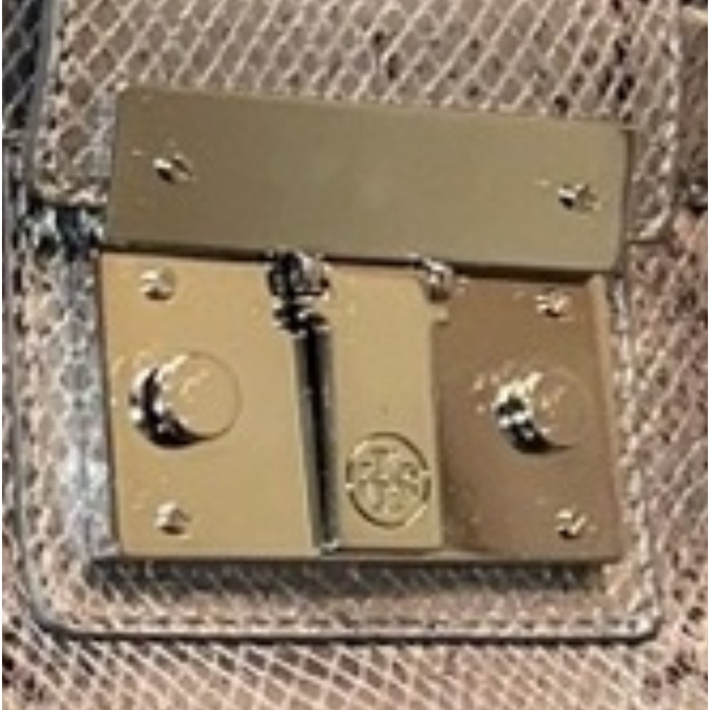 Tory Burch, Silver Python, Leather Crossbody/Hand… - image 5